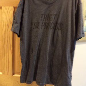 NFQ - NEVER F'IN QUIT T-SHIRT  "TRUST THE PROCESS"  Cotton Blend  GREY -SIZE: XL